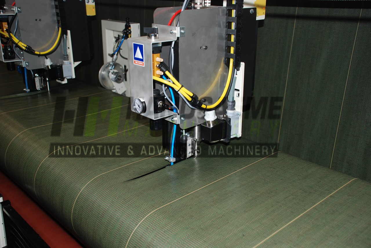 Cutting of woven agro textile
