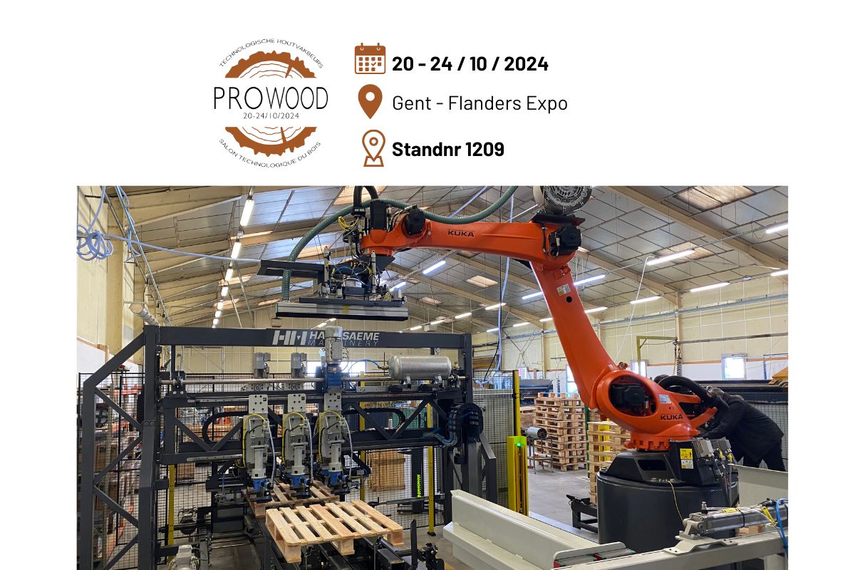 Ready for more efficient production? Come discuss your automation plans! Visit us on PROWOOD (Ghent)